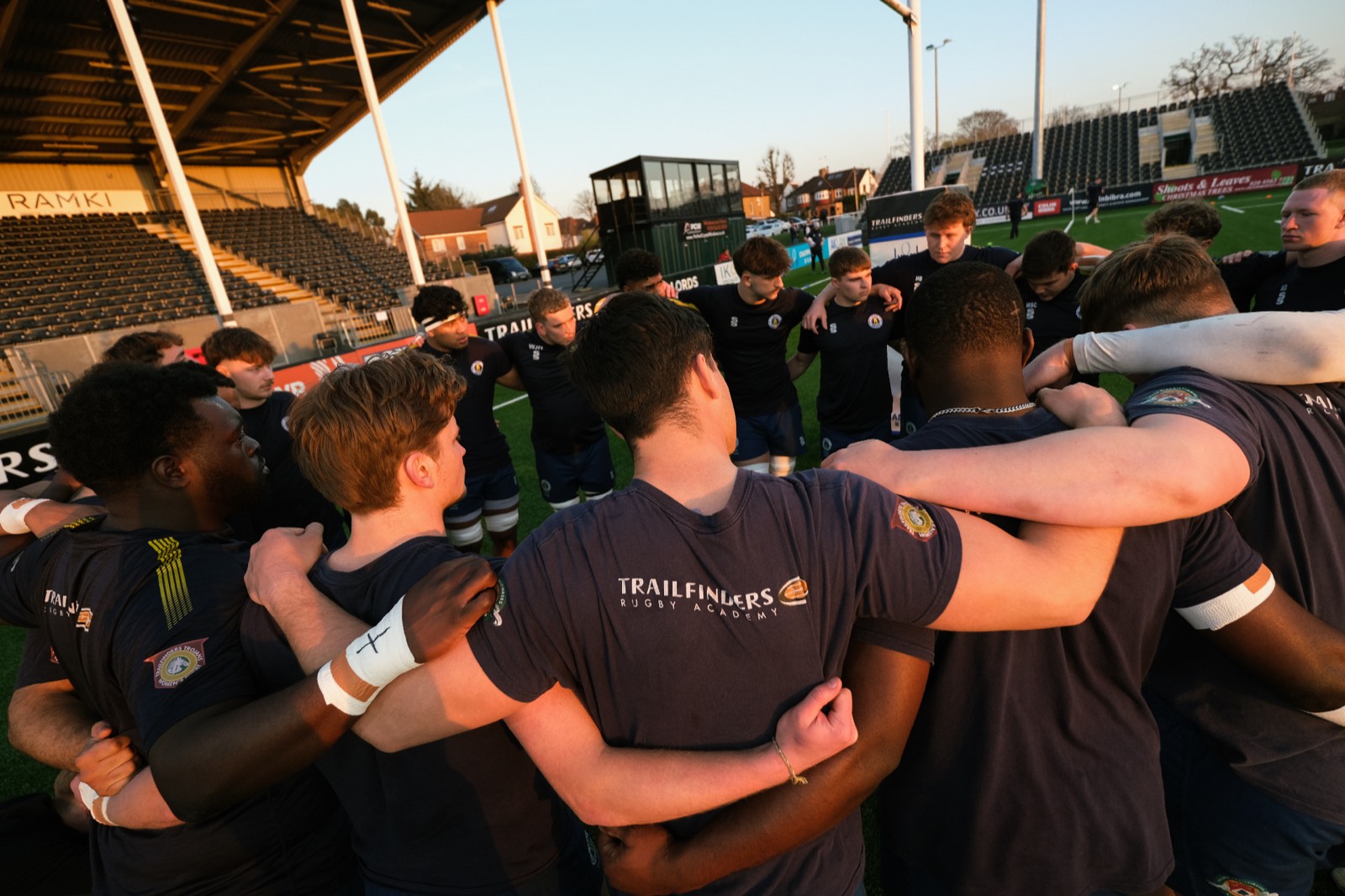 Rugby training action